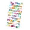 3 Pack - Pebbles Fun In The Sun Puffy Stickers 116/Pkg-Glossy Holographic Foil Alpha - 34030657