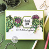 Hero Arts Clear Stamp & Die Combo-Artichoke Blooms HA-SB299 - 085700934602