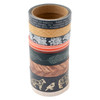 American Crafts Cedar House Washi Tape 8/Pkg-Foil - 34030344