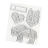 American Crafts Cedar House Metal Die Set-4/Pkg - 34030350