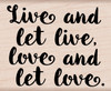 Hero Arts Mounted Rubber Stamp 2.5"X2.0625"-Live And Let Love G6490 - 085700941426