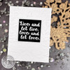 Hero Arts Mounted Rubber Stamp 2.5"X2.0625"-Live And Let Love G6490