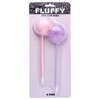 American Crafts Fluffy Pom Pom Pens 2/Pkg-Pink & Purple - 34030462 - 765468072449