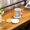 Craft Express Round Coaster-White, 3.5", 4 pack - 5A0021R8-1G4NG