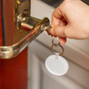 Craft Express Acrylic Round Keyring-White, 4 pack 5A0021RQ-1G4NK