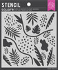 Hero Arts Stencil 6"X6"-Leaves And Abstract Shapes HA-SA269 - 085700944403