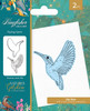 Nature's Garden Kingfisher Stamp And Metal Die-Flying Gem FSTDFLGE - 195094108135