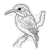 Nature's Garden Kingfisher Stamp And Metal Die-Blue Lightning FSTDBLLI