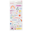 American Crafts Rainbow Avenue Thickers Stickers 50/Pkg-Phrases - 34025883 - 765468075822