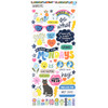 American Crafts Whatevs Cardstock Stickers 6"X12" 89/Pkg-Icons, Black Foil 34030588 - 765468072548