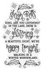 Crafter's Companion Acrylic Clear Stamps-Sleigh Bells Ring, Jingle All The Way 5A0025V6-1G8L6
