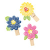 American Crafts Poppy And Pear Clothespins 6/Pkg-Flower 34025944