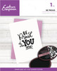 Crafter's Companion Clear Acrylic Stamps-Be Proud CCSTBEPR - 195094079923