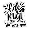 Crafter's Companion Clear Acrylic Stamps-Life is Tough CCSTLITO