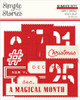 Simple Vintage Holly Jolly Bits & Pieces Die-Cuts-Number 5A0029SV-1GD6N - 810150773620