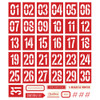 Simple Vintage Holly Jolly Bits & Pieces Die-Cuts-Number 5A0029SV-1GD6N