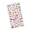 American Crafts Cutie Pie Puffy Stickers 57/Pkg-Icons Iridescent Foil 34027440
