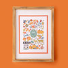 American Crafts Farmstead Harvest Stickers 47/Pkg-Icon - Puffy Gold Foil - ACFH4729
