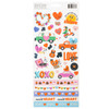 American Crafts Cutie Pie Stickers 6"X12" 88/Pkg-Foil - 34027437