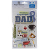 Paper House 3D Stickers 4.5"X7.5"-Dad - STDM193E - 767636376908