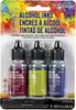 Tim Holtz Alcohol Ink .5oz 3/Pkg-Farmers Market-Cranberry/Lettuce/Eggplnt - TAK-19763 - 789541019763