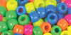 CousinDIY Fun Pack Acrylic Pony Beads 700/Pkg-Neon - CCMIX-34138