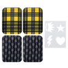 Singer Iron-on Printed Twill Patches 3.75"X5" 4/Pkg-Arrow & Plaid - 00014