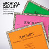 Arches Aquarelle Cold Pressed Watercolor Block 12"x12"- 140lb, 20 Sheets - 5A0029BG-1GCN6 Arches Aquarelle Cold Pressed Watercolor Block 12"x12"- 140lb, 20 Sheets - 5A0029BG-1GCN6