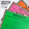 Arches Aquarelle Cold Pressed Watercolor Block 18"x24"140lb, 20 Sheets 5A0029BM-1GCN7