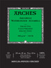 Arches Aquarelle Cold Pressed Watercolor Pad 9"x12"- 140lb, 12 Sheets - 5A0029BC-1GCN1 - 3700417134806