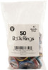 Hygloss Book Rings 50/Pkg-Assorted Metallic 1" - H61351 - 081187613511