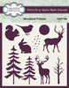 3 Pack Creative Expressions Taylor Made Journals Stencil 6"X6"-Woodland Friends 5A002B51-1GDMS - 5055305989678