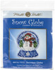 3 Pack Mill Hill Counted Cross Stitch Ornament Kit 3.25"X2.5"-Snowman Snow Globe (14 Count) MH16-1933 - 098063000679