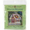 3 Pack - Mill Hill Counted Cross Stitch Kit 2.75"X2.75"-Gingerbread Cottage (14 Count) - MH185305 - 098063119852