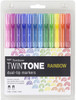 Tombow Twintone Marker Set 12/Pkg-Rainbow - 61526 - 085014615266