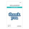 2 Pack - Spellbinders Etched Die From The Out And About Collection-Thank You - 5A002BR4-1GF8F - 810146545163