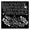 3 Pack - Stamperia Stencil 7"X7"-The Nutcracker Poinsettia - 5A0029G7-1GCWV