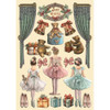 Stamperia Colored Wooden Shapes A5-The Nutcracker Ballet And Teddy - 5A0029HT-1GCTG
