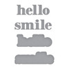 Spellbinders Etched Die From The Out And About Collection-Hello Smile - 5A002BR1-1GF8K