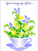 Crafter's Workshop Layered Card Stencil 8.5"X11"-Cup Of Tea TCW8.5-1GF3Y