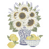Camelot Dots Diamond Art Kit 15.7"X20"-White Sunflowers - 5A002CQJ-1GG8H