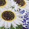 Camelot Dots Diamond Art Kit 15.7"X20"-White Sunflowers - 5A002CQJ-1GG8H