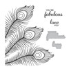 Spellbinders BetterPress Press Plate & Die Set By Dawn Bibby-Fabulous Feathers 5A002C89-1GFS1