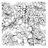 Stampendous Cling Rubber Stamp From Beautiful Backgrounds-Floral Garden 5A002C7C-1GFS7