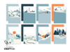 2 Pack - Studio Light Friendz Design Paper Pad 8.26"X5.83" 24/Pkg-Nr. 226, Winter Landscape - 5A002BK1-1GF1P