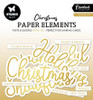 3 Pack - Studio Light Essentials Paper Elements 40/Pkg-Nr. 13. Golden Sentiments - 5A002BHP-1GDZF - 8713943153468