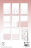 3 Pack - Studio Light Essentials Foiled Cards 5.5"X8.5" 24/Pkg-Nr. 223, Rosegold Patterns - 5A002BHC-1GDXC
