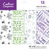 Crafter's Companion Luxury Foiled Acetate Pack 12"X12"-Trick Or Treat - 5A0025XG-1G8N0 - 195094127815