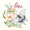 2 Pack Hand Embroidery Iron-On Transfer Pattern 3 Sizes-Love 5A002DXS-1GGFM