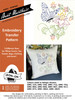 2 Pack - Hand Embroidery Iron-On Transfer Pattern - 3 Sizes-Butterflies & Flowers - 5A002DXN-1GGFF - 043272020031